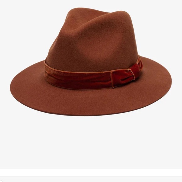 NEW.  ♥️Rare Wyeth rust wool velvet Panama hat - Picture 1 of 6